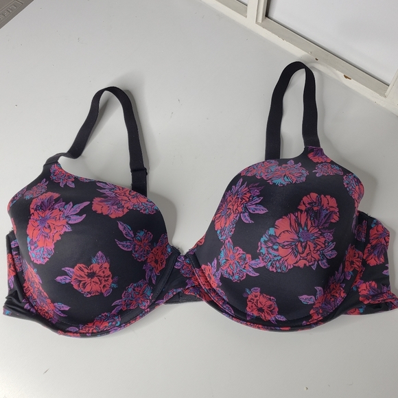 Maidenform Intimates Dark Floral Padded Underwire Bra 40C - Picture 4 of 9